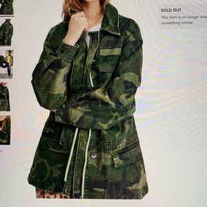 Free People Seize the Day camo jacket